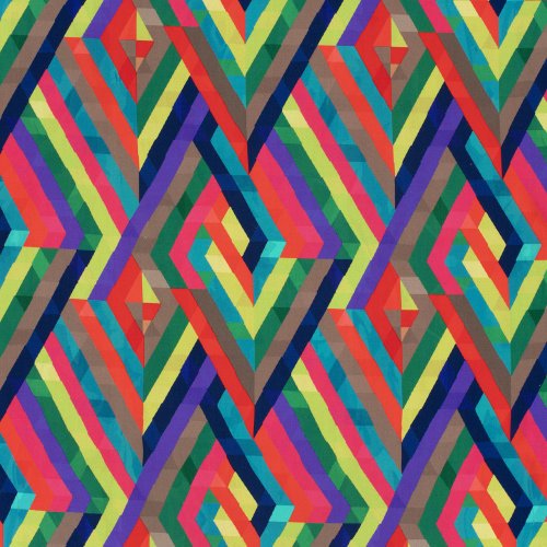 Viskose - Sina - lime/orangerot