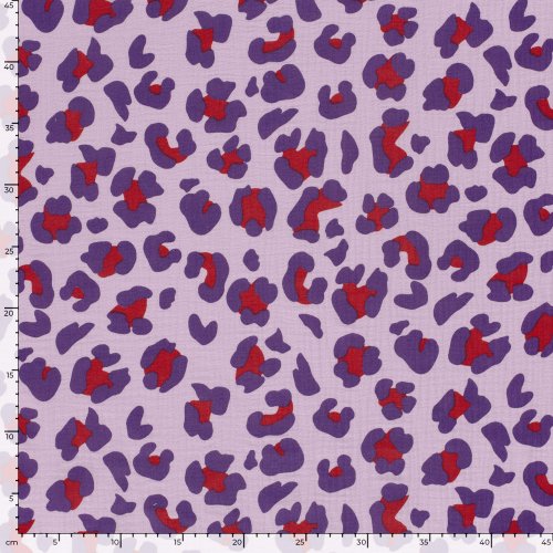 Musselin - Panther - lavendel