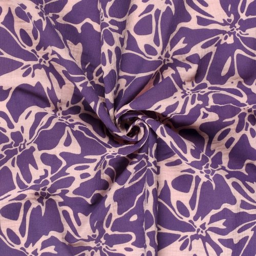Musselin - Alenia - lila/rosa