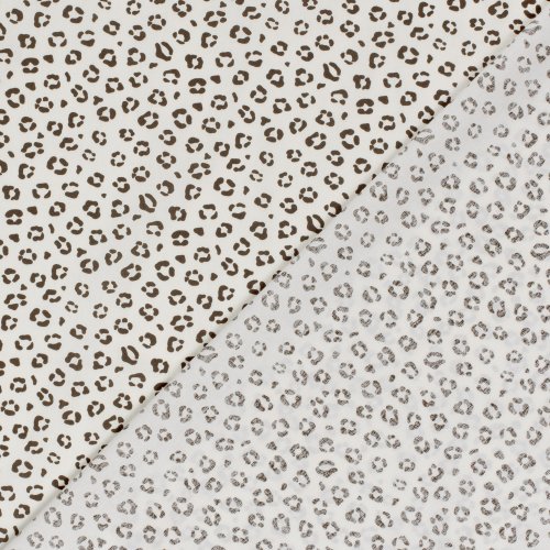 Preview: Baumwoll Popeline - Aulis Leo - ecru/braun