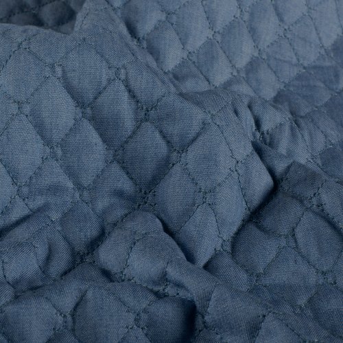 Baumwollstepper - Jeans Optik - medium blue