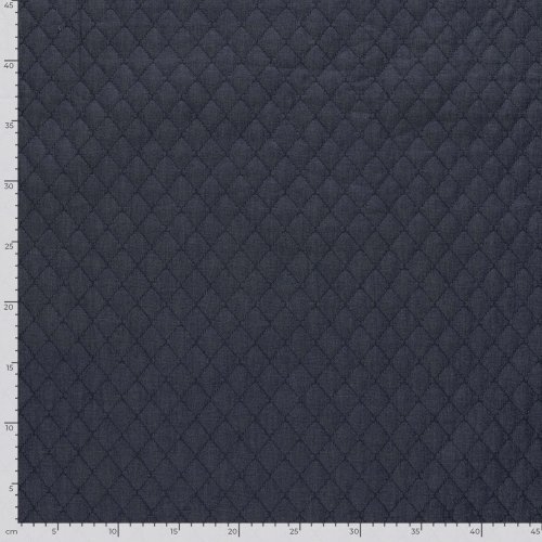 Preview: Baumwollstepper - Jeans Optik - dark blue