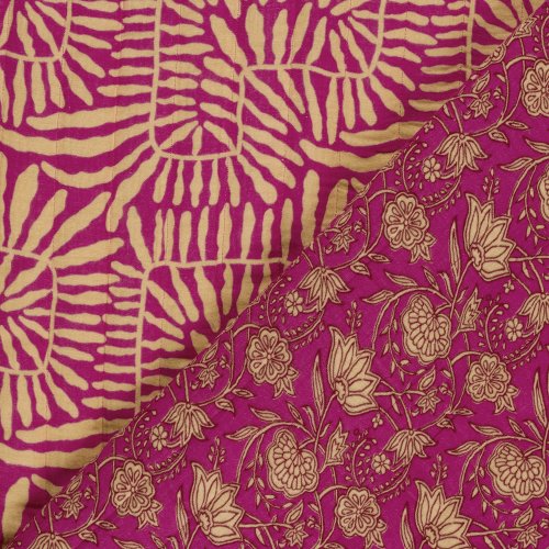 Doubleface Musselinstepper - Thalea - pink/nude