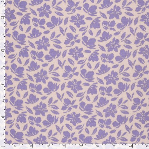 Preview: Musselin - Kanta Flowers - rose/flieder