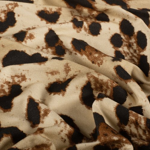 Preview: Viskosejersey - Jost Leo - beige/braun/schwarz