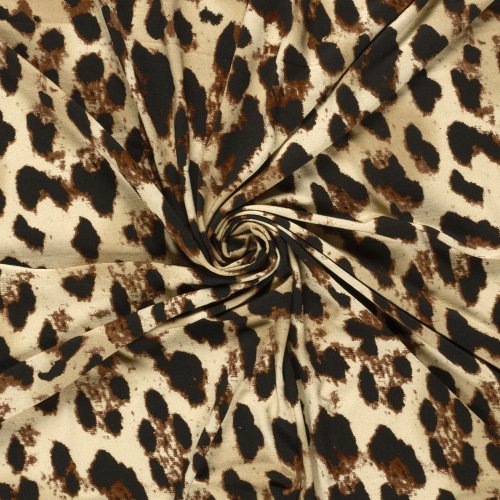 Viskosejersey - Jost Leo - beige/braun/schwarz