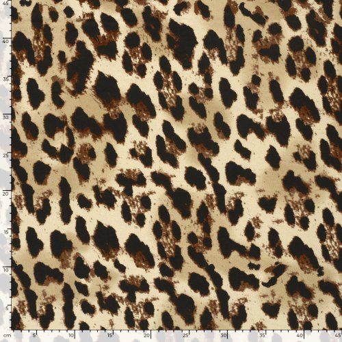 Preview: Viskosejersey - Jost Leo - beige/braun/schwarz