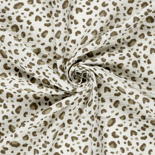 Preview: Musselin - Egge Leo - schlamm/offwhite