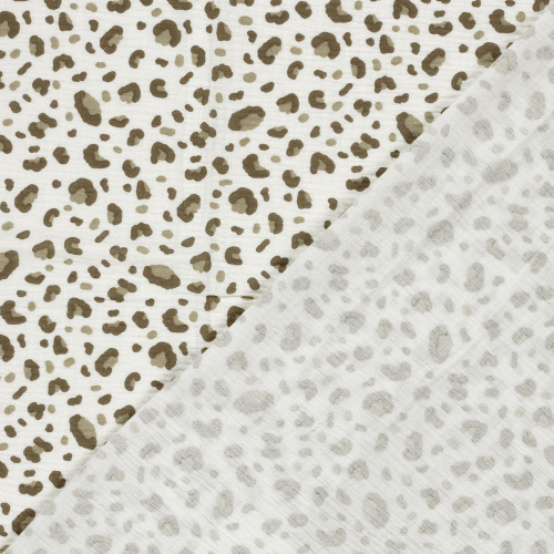 Preview: Musselin - Egge Leo - schlamm/offwhite