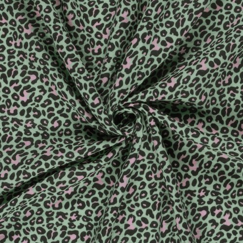 Preview: Musselin - Irmo Leo - mint/rosa/schwarz
