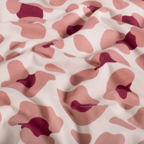 Preview: Jersey - Caspar Big Leo - ecru/nude/bordeaux