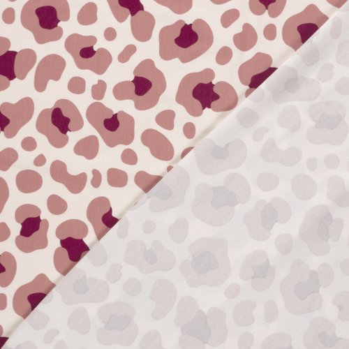 Preview: Jersey - Caspar Big Leo - ecru/nude/bordeaux