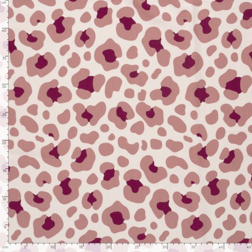 Preview: Jersey - Caspar Big Leo - ecru/nude/bordeaux