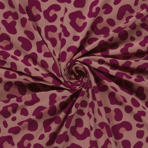 Jersey - Caspar Big Leo - nude/bordeaux/pfirsich