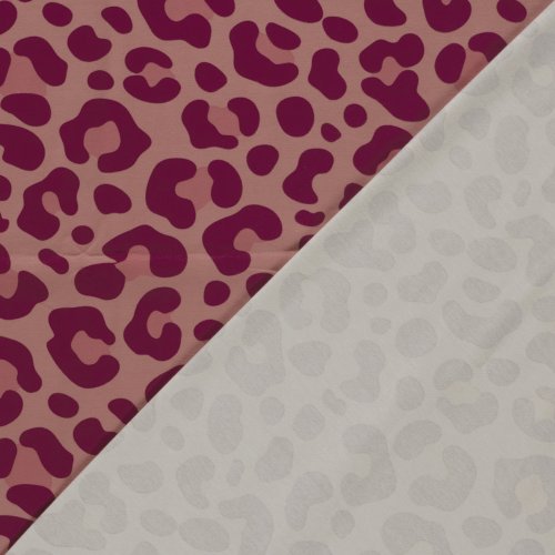 Preview: Jersey - Caspar Big Leo - nude/bordeaux/pfirsich