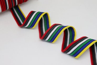 Stripes - unelastisch 2,8 cm - Regenbogen