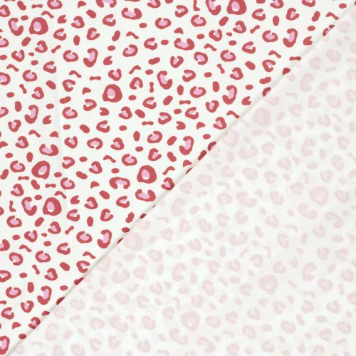 Preview: Jersey - Alka Small Leo - naturweiß/rot/rosa