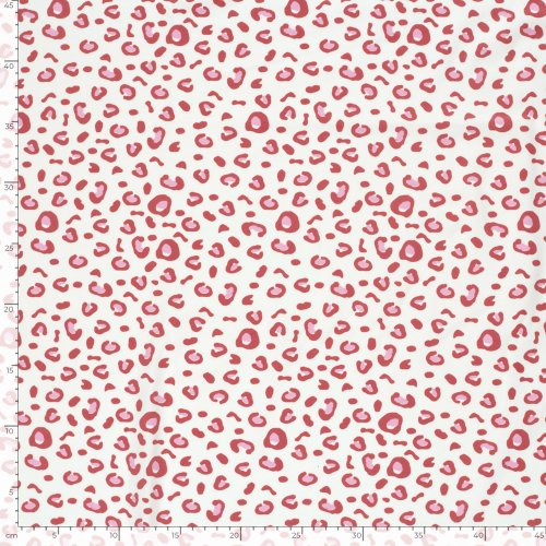 Preview: Jersey - Alka Small Leo - naturweiß/rot/rosa