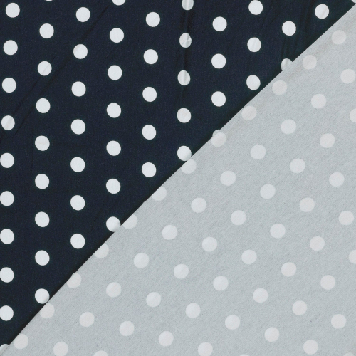 Preview: Viskosejersey - Espe Dots - navy/white