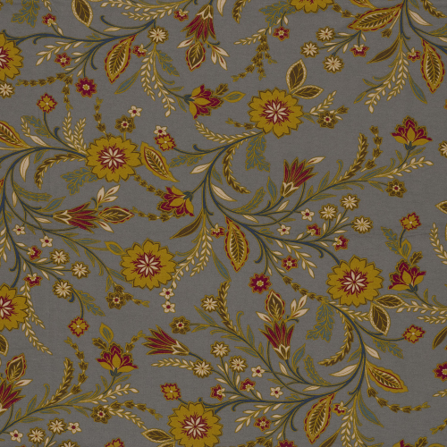 Preview: Viskosejersey - Evie Flowers - grey