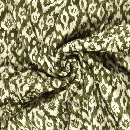 Samtstepper - Tino Ornament - olive
