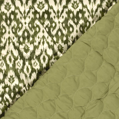 Preview: Samtstepper - Tino Ornament - olive