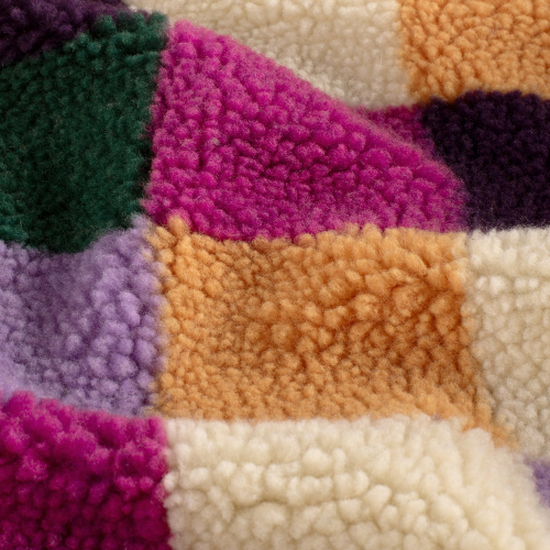 Preview: Teddy Plüsch - Happy Squares - candy