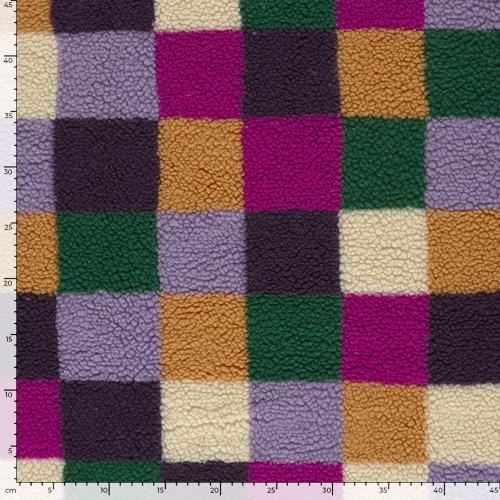 Teddy Plüsch - Happy Squares - candy