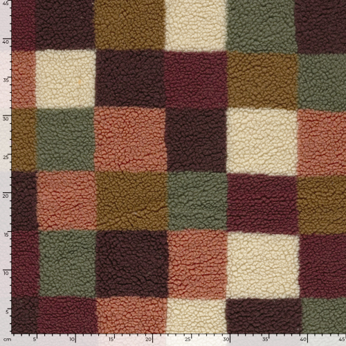 Teddy Plüsch - Happy Squares - autumn