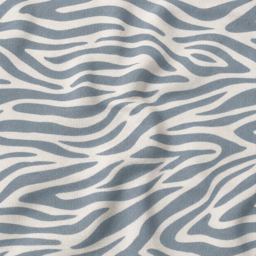 French Terry Crepe - Marbod Zebra - dusty blue