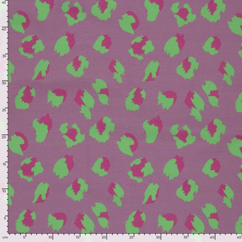 Preview: Jersey - Leo - lila/grün/fuchsia - by Fräulein von Julie