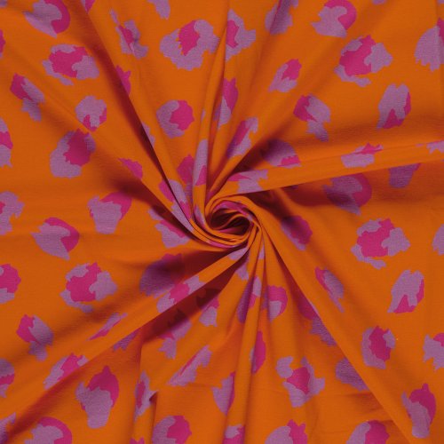 Jersey - Leo - orange/lila/fuchsia - by Fräulein von Julie