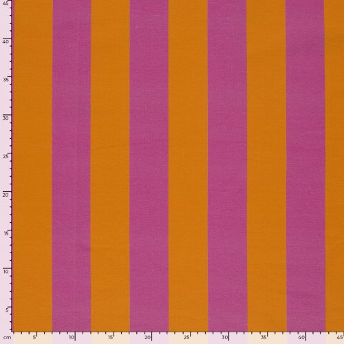 Preview: French Terry - Blockstreifen - orange/fuchsia - by Fräulein von Julie