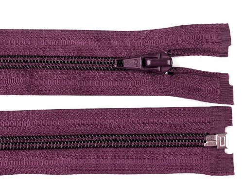 Jacken Reißverschluss - 60 cm - teilbar - lila