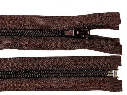 Jacken Reißverschluss - 60 cm - teilbar - schokolade