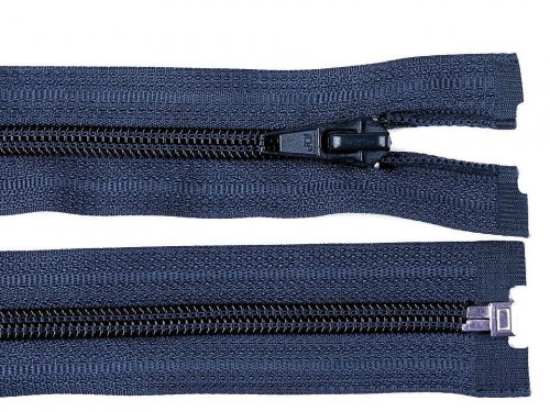 Jacken Reißverschluss - 60 cm - teilbar - dunkelblau