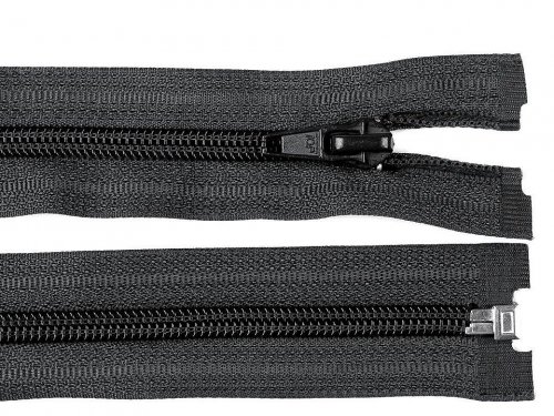 Jacken Reißverschluss - 60 cm - teilbar - schwarz