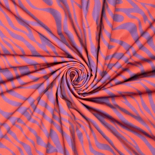 Sportjersey - bi-elastisch - Zebra - matt lila