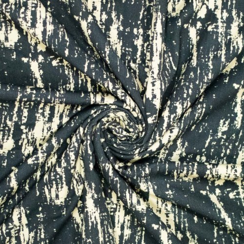 Light Denim Twill - Art Splash - graphit/creme
