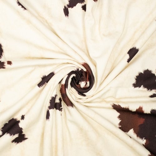 Light Denim Twill - Cow Couture - braun/creme