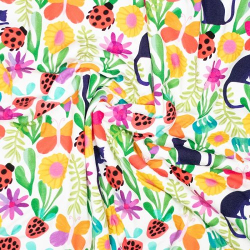 Jersey - Cat Summer - ecru - by Karina + Kind