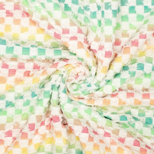 Light Denim - Punky Check - ecru/multicolor