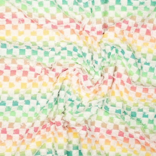 Preview: Light Denim - Punky Check - ecru/multicolor