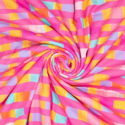 Summer Denim - Abstract Blocks - multicolor - by Karina + Kind