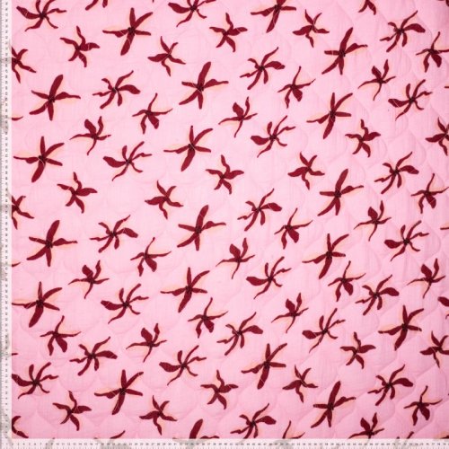 Preview: Doubleface Musselin/Baumwollstepper - Candid - rosa/bordeaux