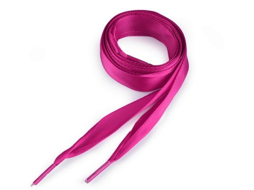 Satin Flachkordel - 1,9 cm breit - 110 cm lang - pink