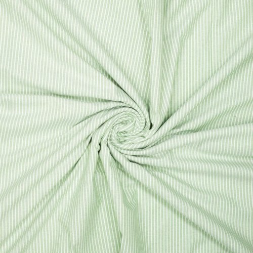 Preview: Baumwolle - Timeless Stripes - light green/white
