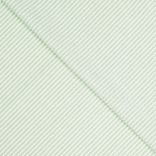 Baumwolle - Timeless Stripes - light green/white