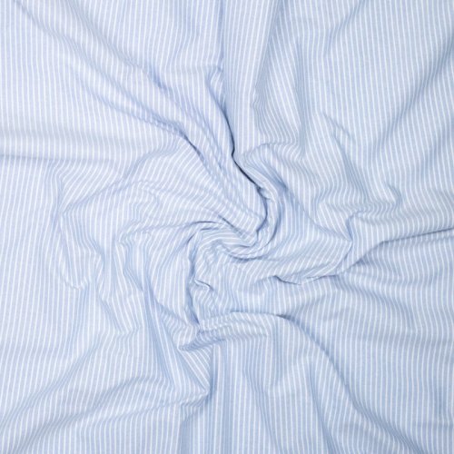 Preview: Baumwolle - Timeless Stripes - light blue/white