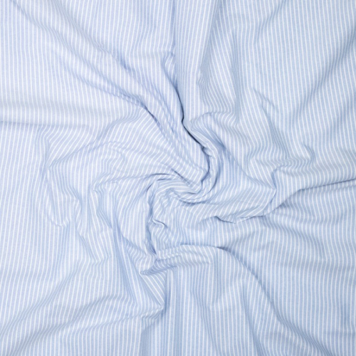 Preview: RESTSTÜCK 1,80m !!! - Baumwolle - Timeless Stripes - light blue/white